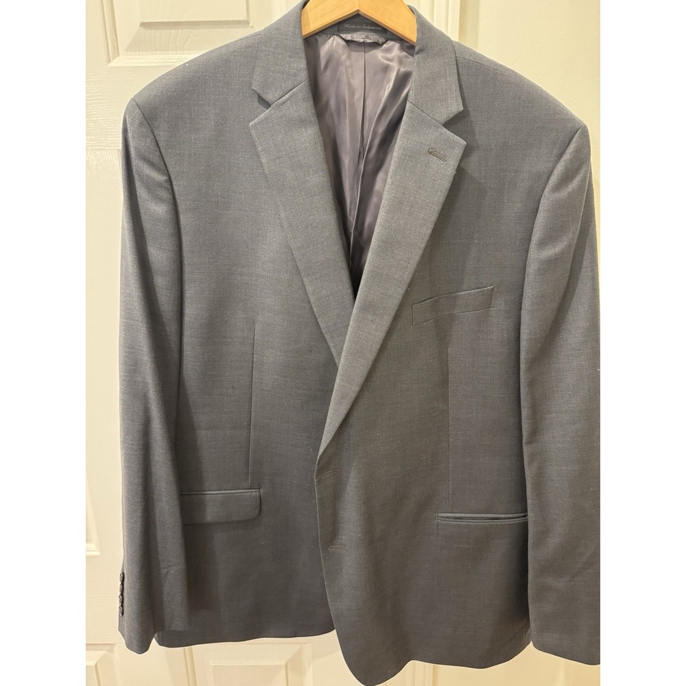 Lauren‎ Ralph Lauren Men's 100% Wool Blazer Gray Sport Coat Stretch Lined 48L